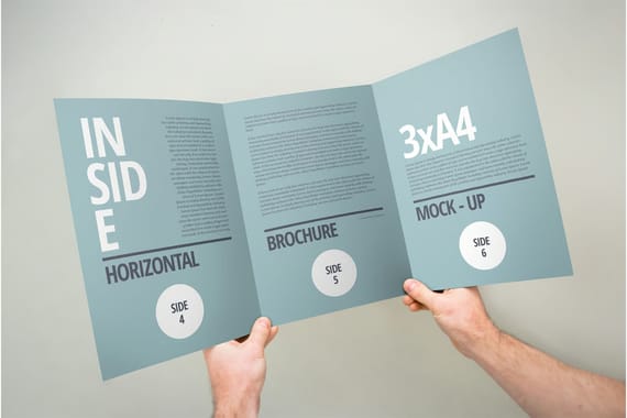 3xA4 Brochure Mock-up