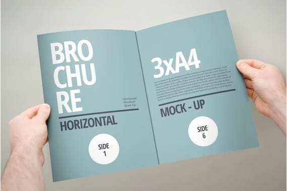 3xA4 Brochure Mock-up