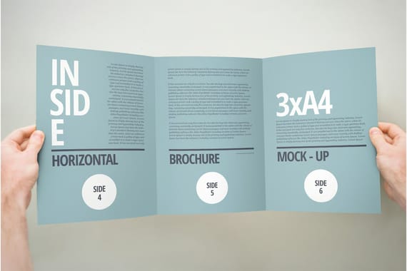 3xA4 Brochure Mock-up