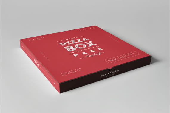 42 Pizza Box Mock-up