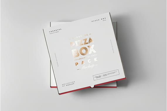 42 Pizza Box Mock-up