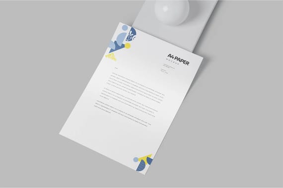 4 A4 Size Paper Mock Ups