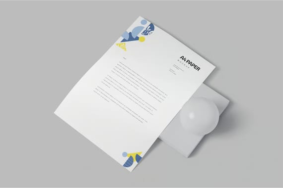 4 A4 Size Paper Mock Ups
