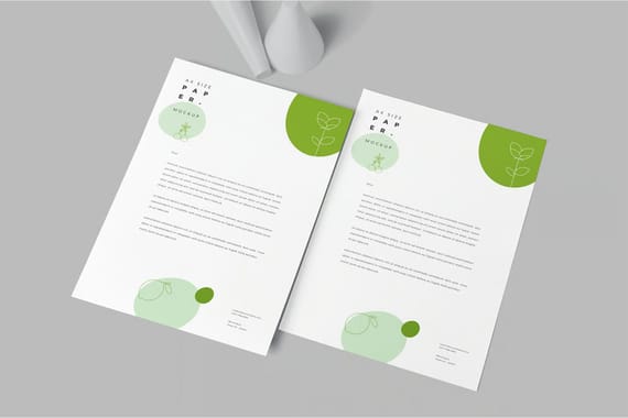 4 A4 Size Paper Mockups