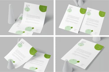 4 A4 Size Paper Mockups