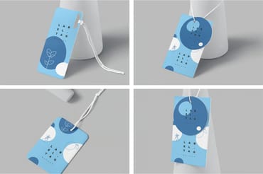 4 Beautiful Label Tag Mockups