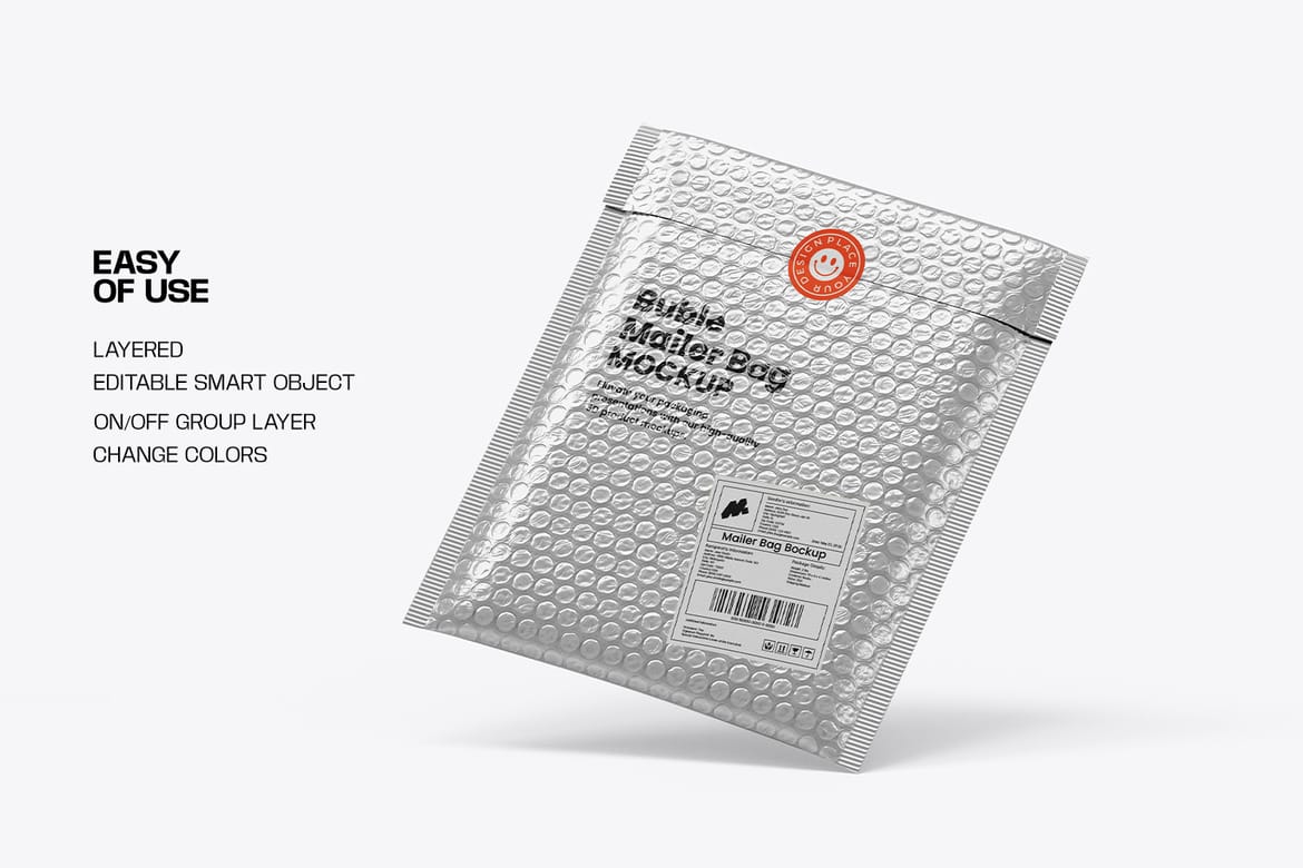 Bubble Mailer Bag Mockup