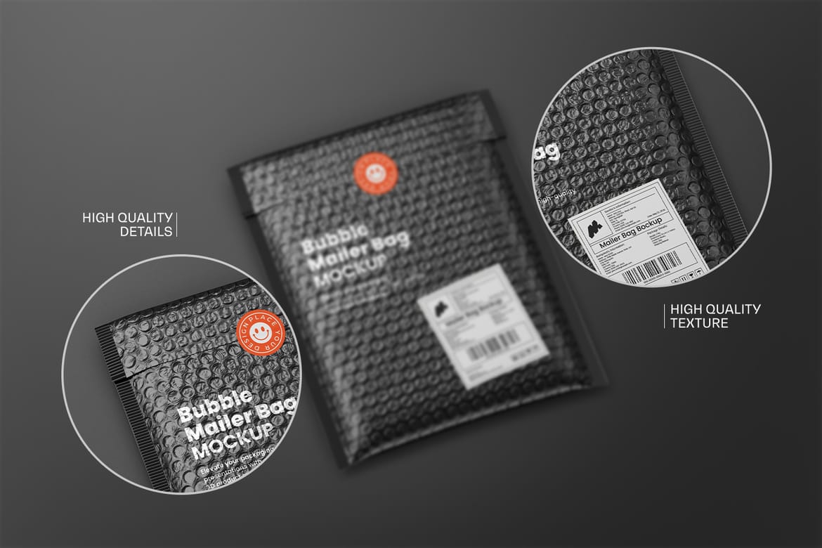 Bubble Mailer Bag Mockup