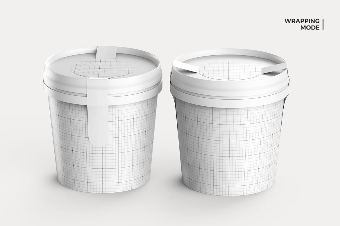 Ice Cream Cup Packaging Mockup