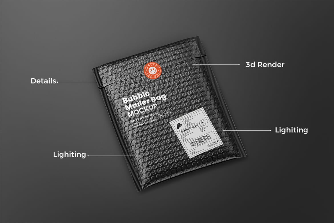 Bubble Mailer Bag Mockup