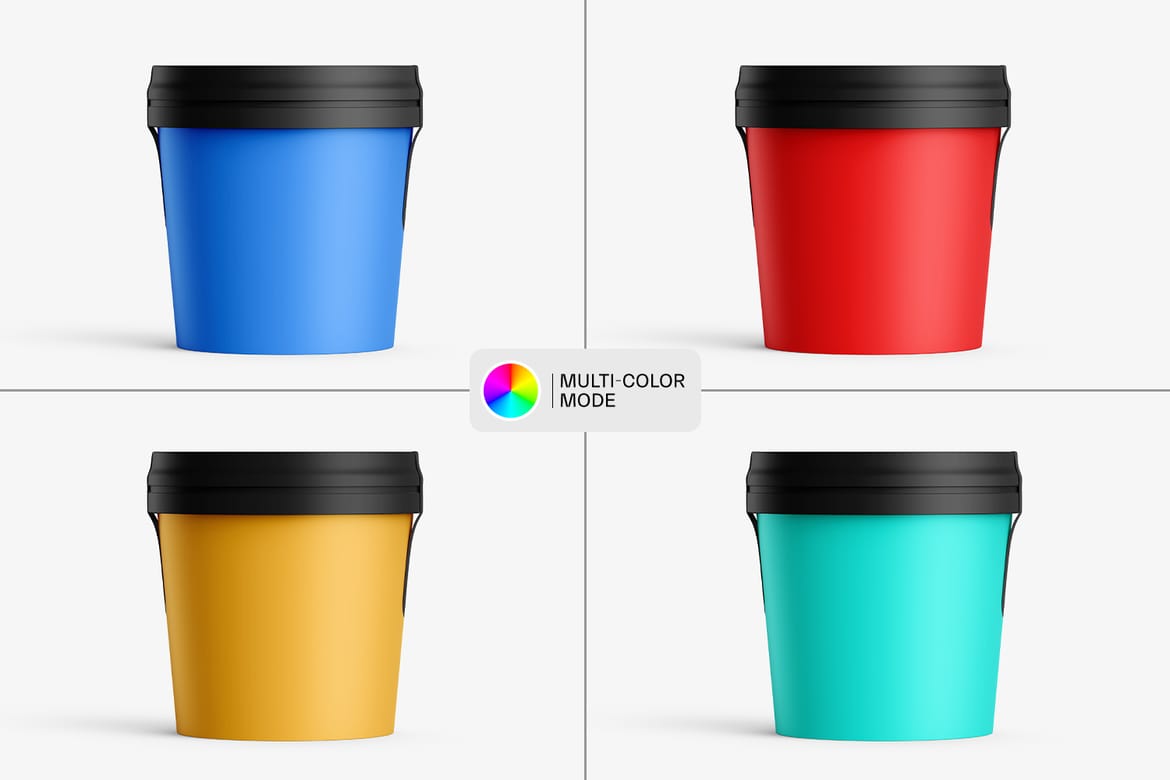 Ice Cream Cup Packaging Mockup