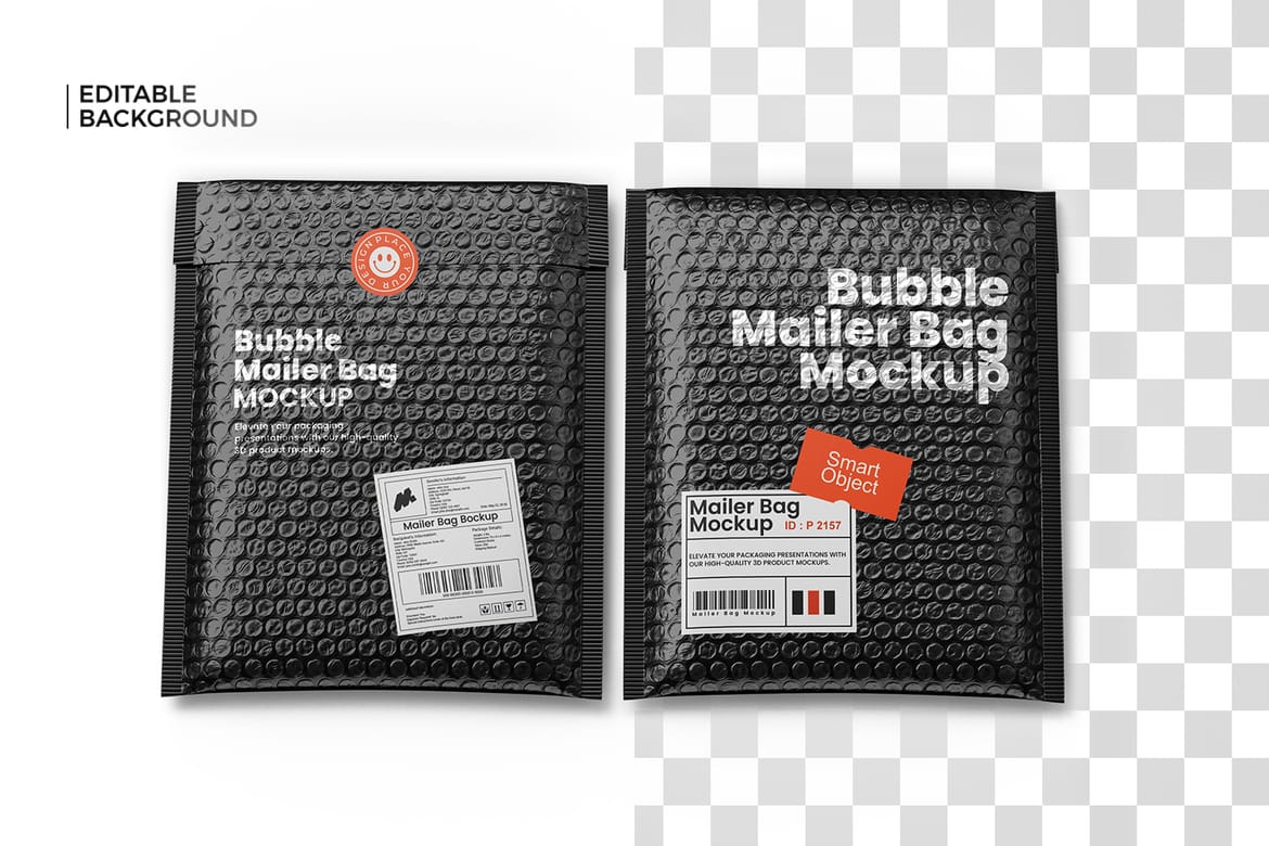Bubble Mailer Bag Mockup