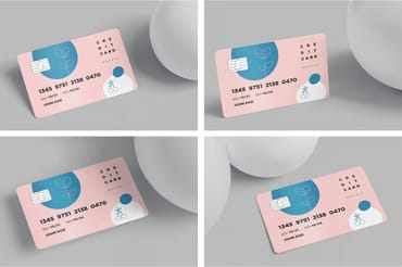 4 Credit Card Mockups