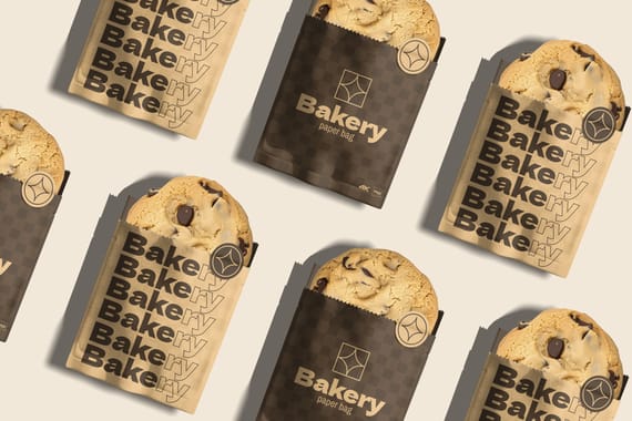 Bakery Paper Bag Mockup