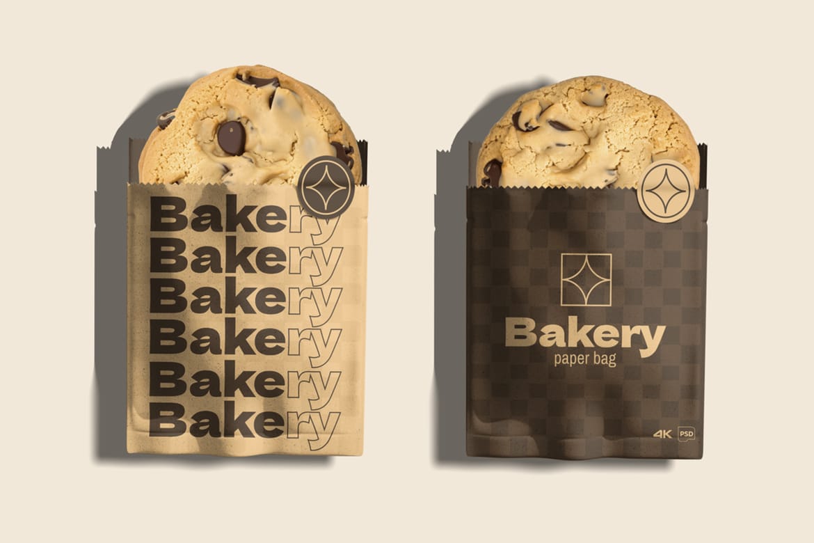 Bakery Paper Bag Mockup