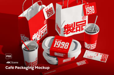 Cafe Packaging Mockup