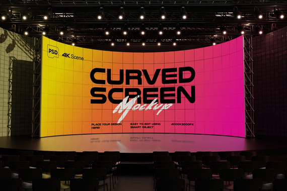 Curved Screen Mockup