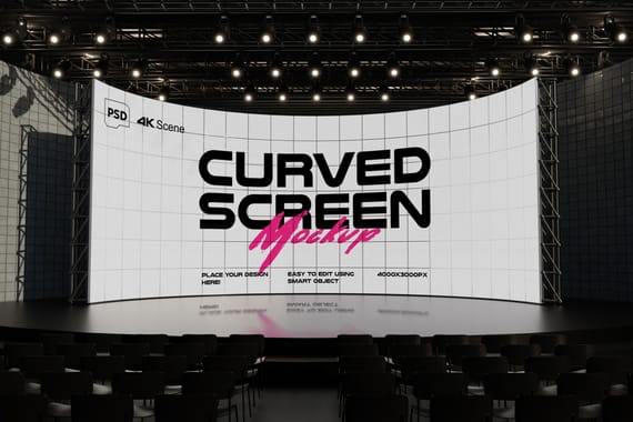 Curved Screen Mockup