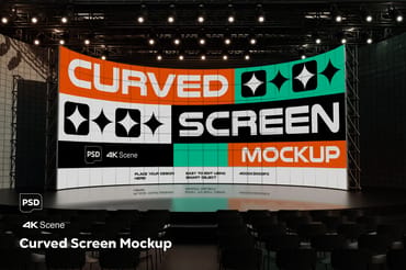 Curved Screen Mockup