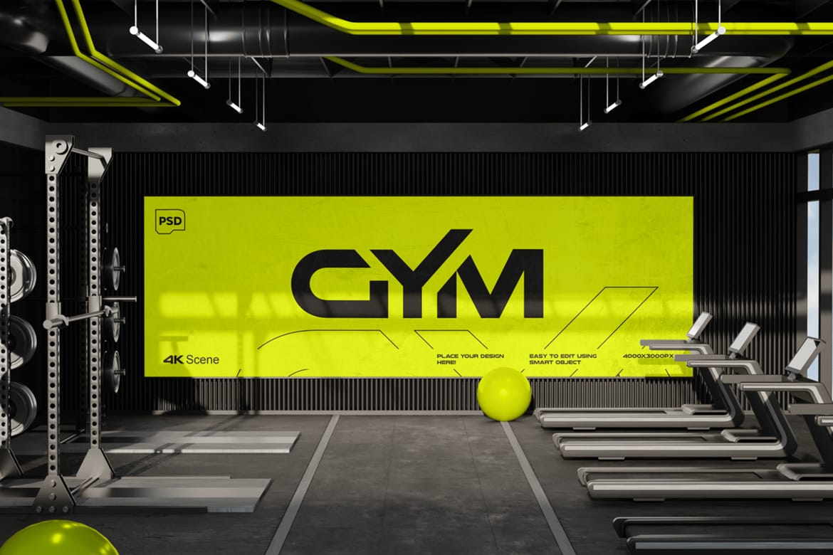 Gym Interior Mockup