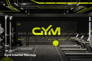 Gym Interior Mockup