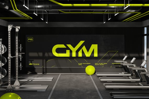 Gym Interior Mockup