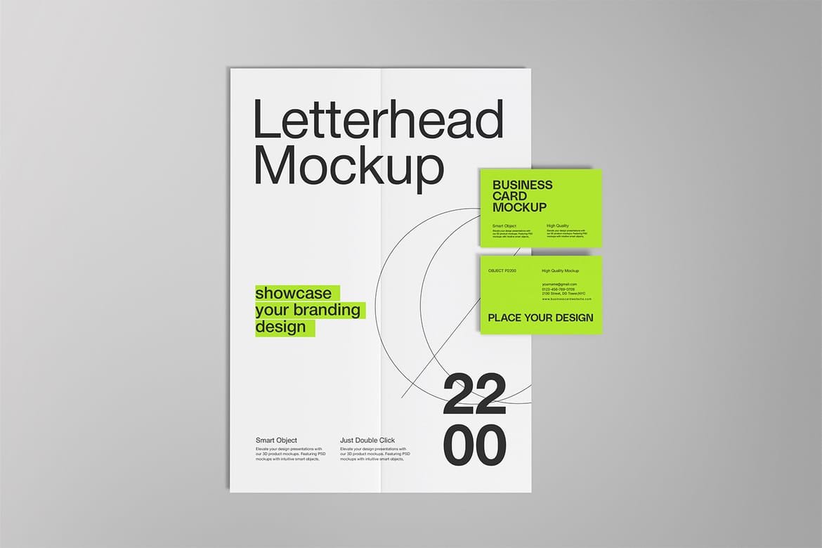 A4 Letterhead Branding Mockup