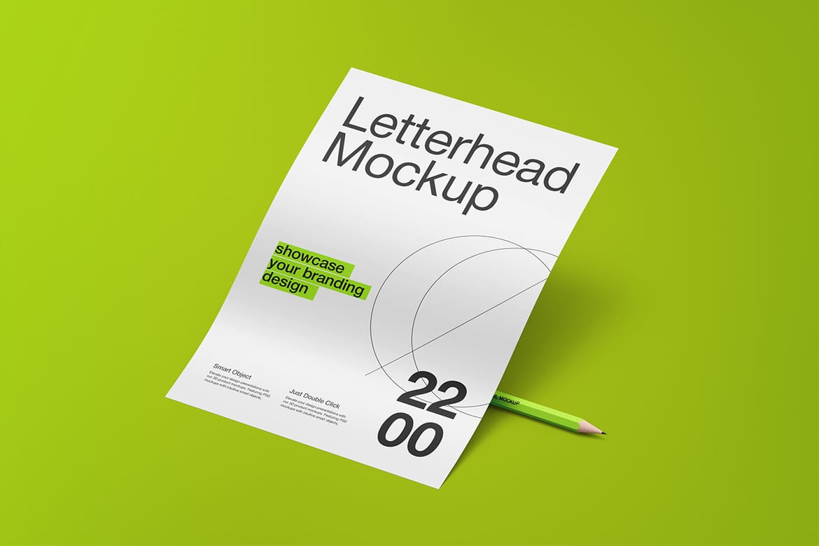 A4 Letterhead Branding Mockup