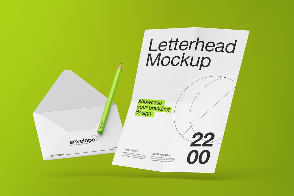 A4 Letterhead Branding Mockup
