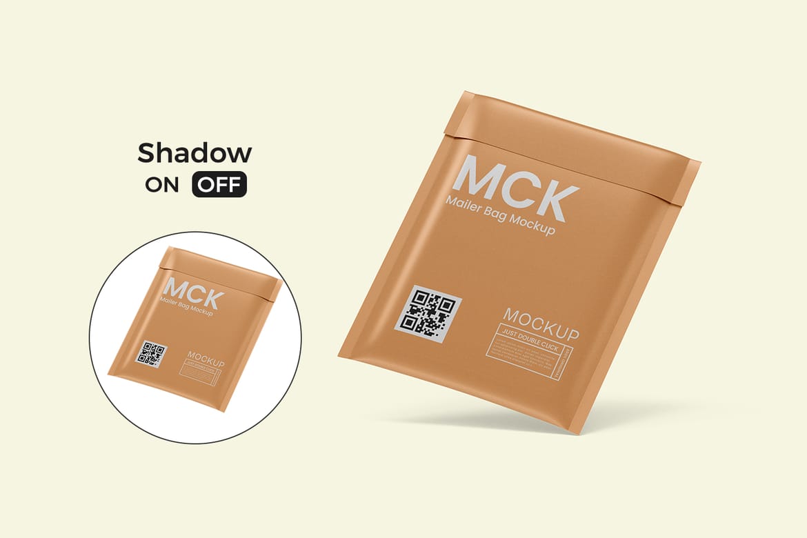 Mailer Bag Packaging Mockup