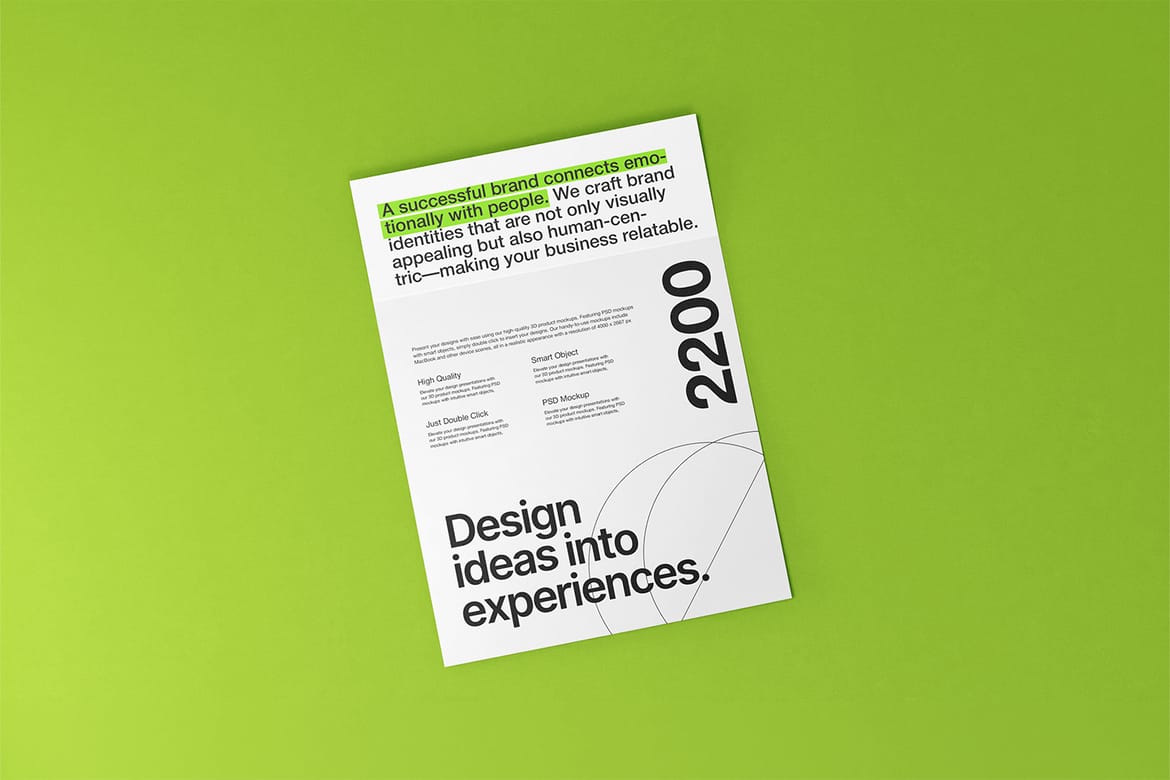 A4 Letterhead Branding Mockup