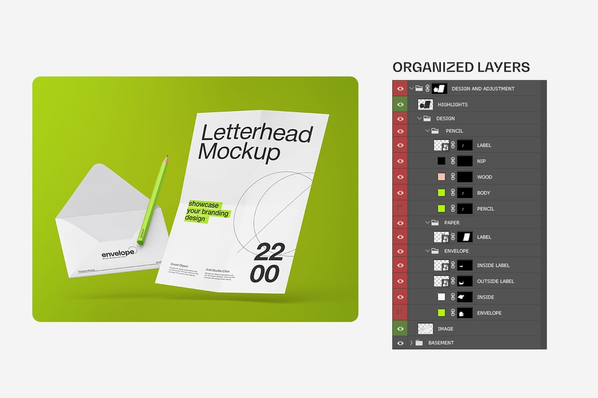 A4 Letterhead Branding Mockup