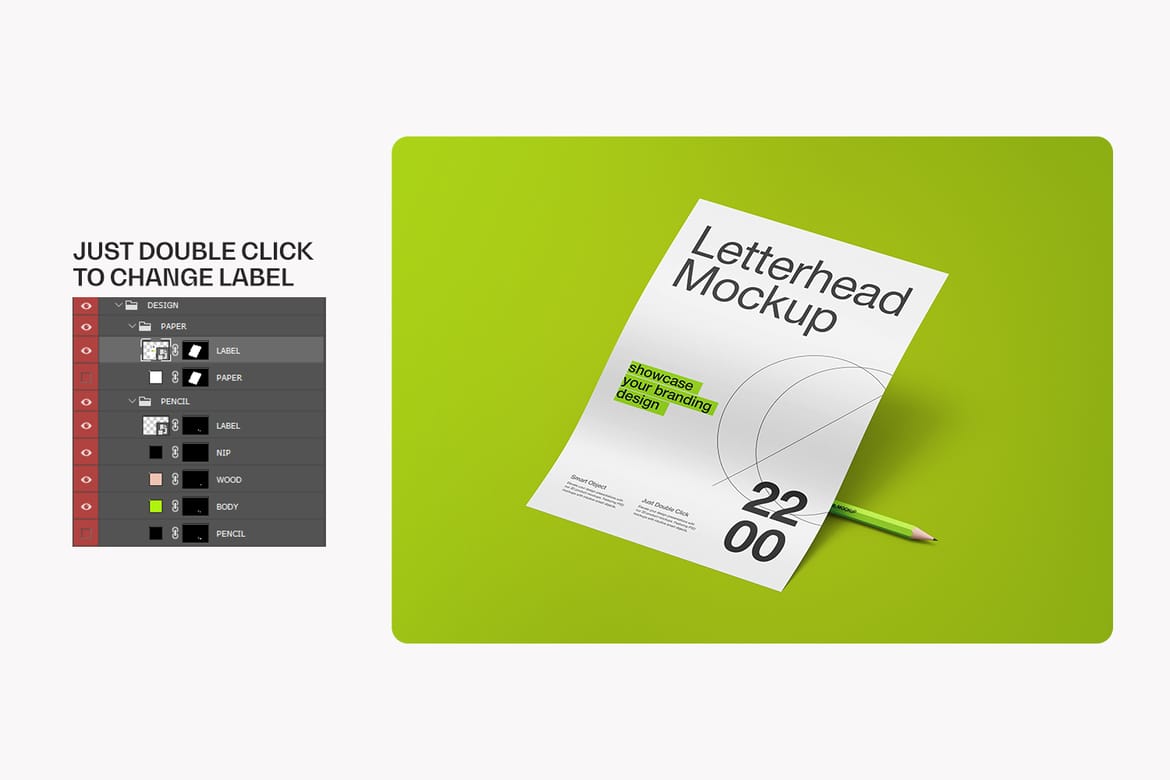 A4 Letterhead Branding Mockup