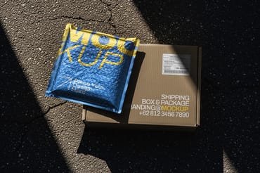 Shipping Box and Package Mockup
