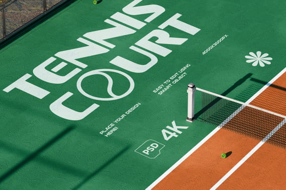 Tennis Court Mockup