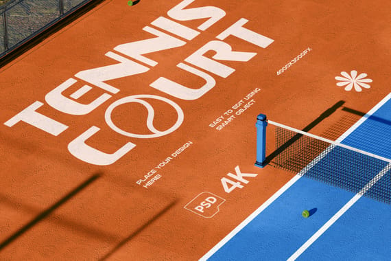 Tennis Court Mockup