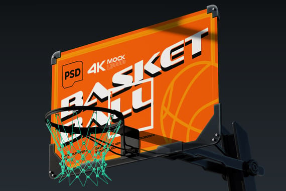 Basketball Backboard Mockup