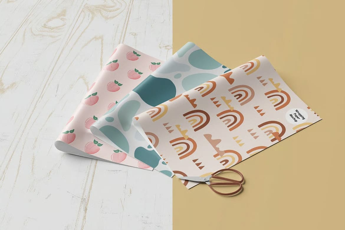 Wrapping Paper Mockup