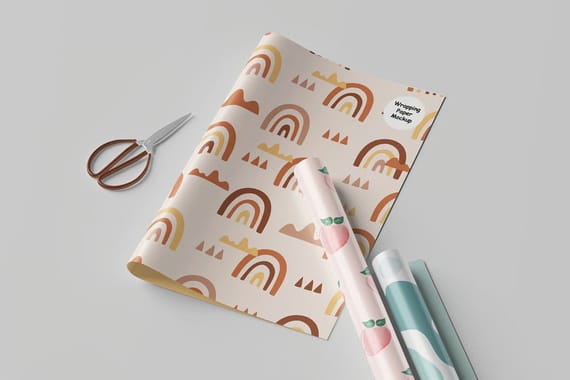 Wrapping Paper Mockup
