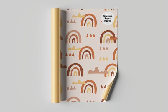Wrapping Paper Mockup