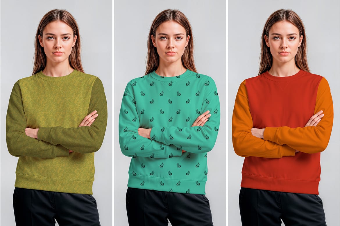 Sweatshirt Mockup – Realistic Crewneck Template