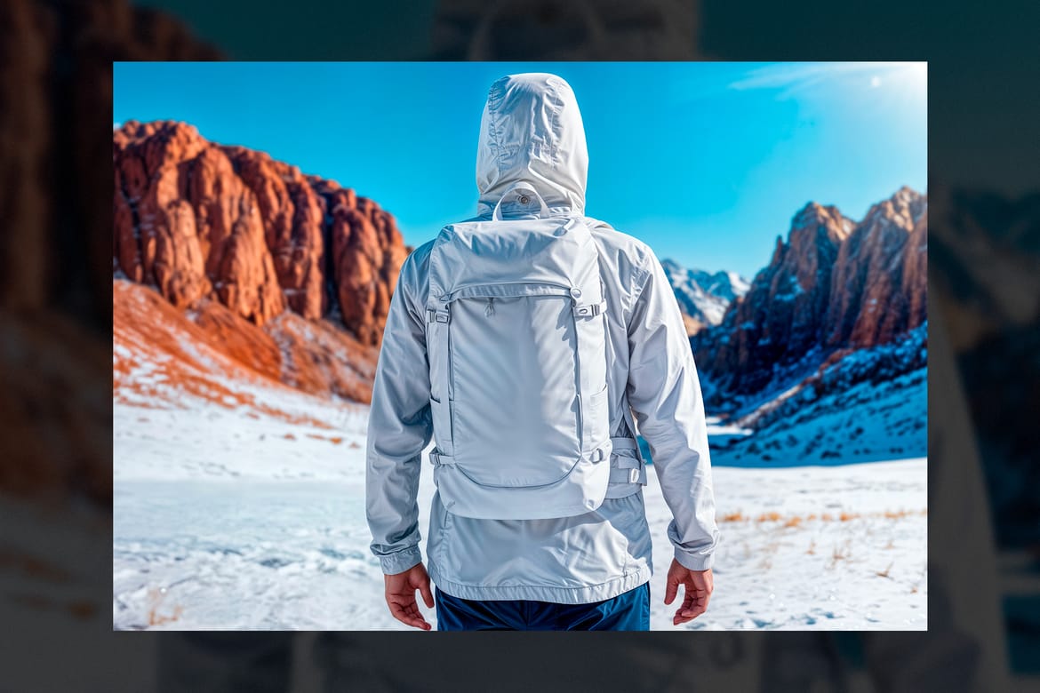 Hiking Backpack Mockup – Outdoor Adventure PSD Template