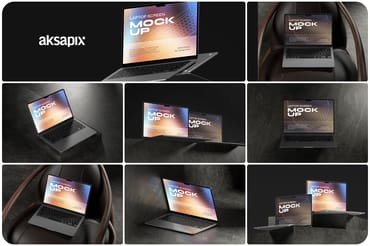 Laptop Screen Macbook Mockup - Bundle