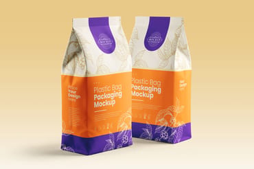 Plastic Bag Packaging Mockup