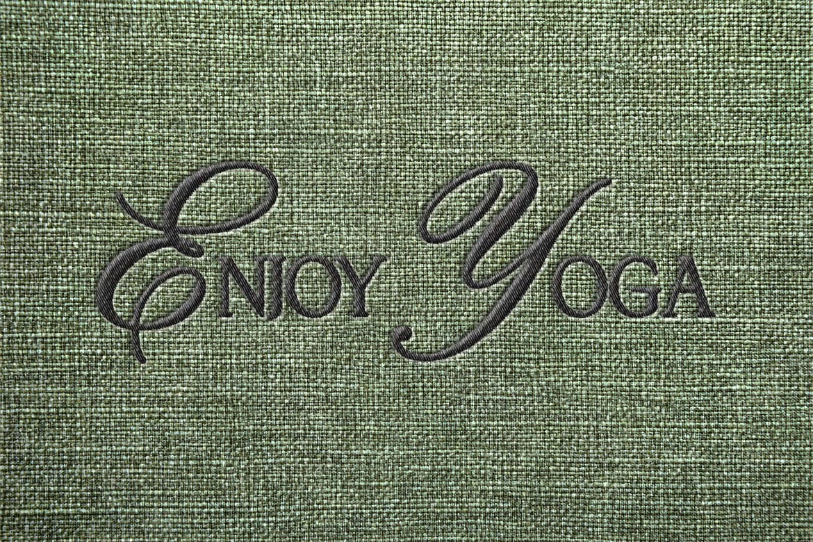 Realistic Embroidery Logo Mockup