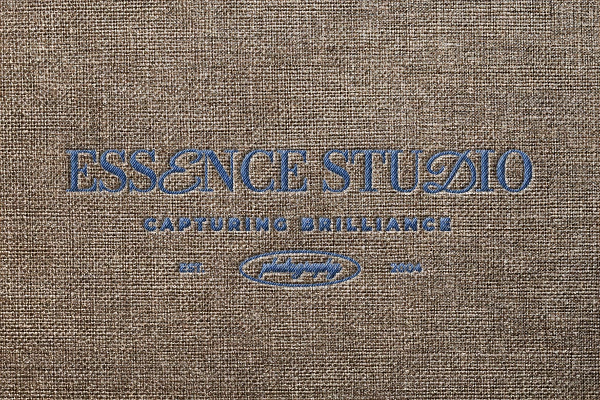 Realistic Embroidery Logo Mockup