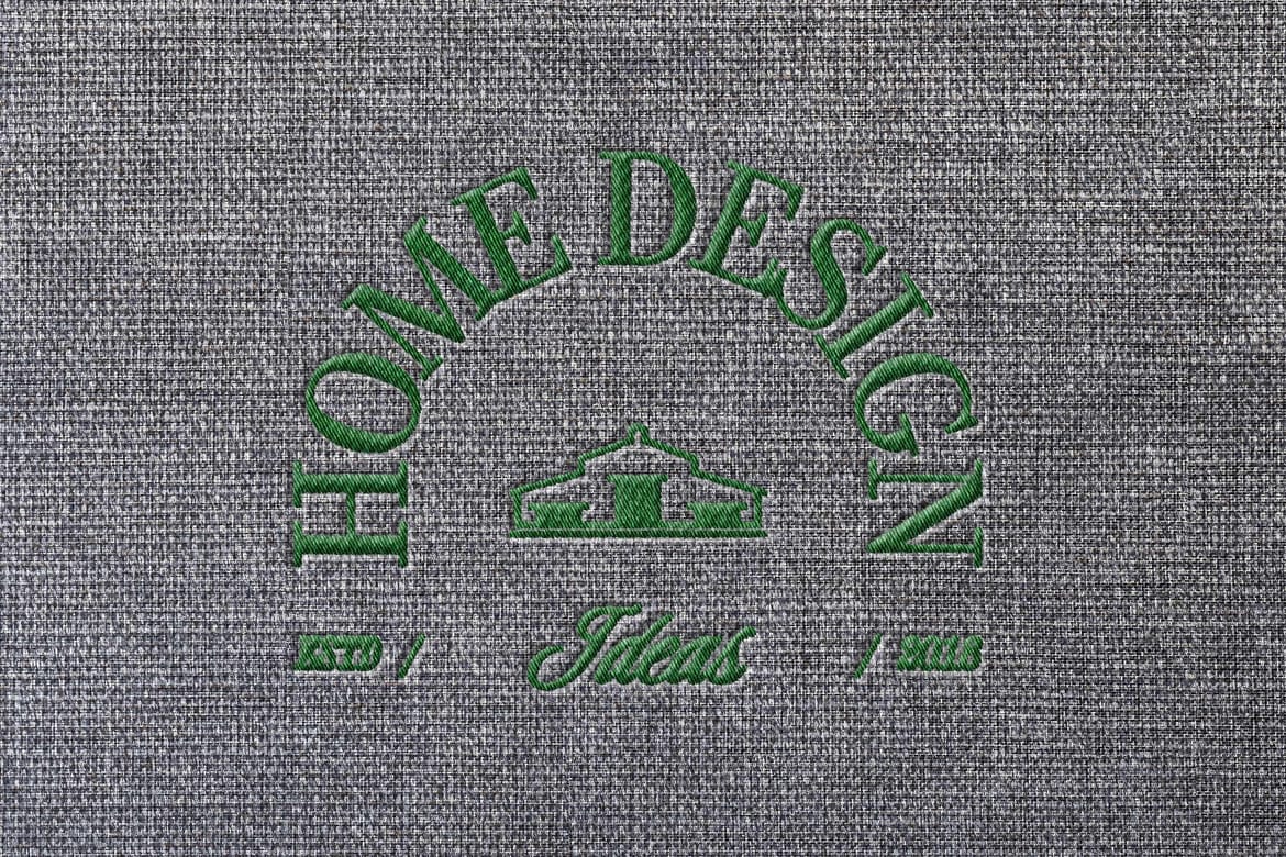 Realistic Embroidery Logo Mockup
