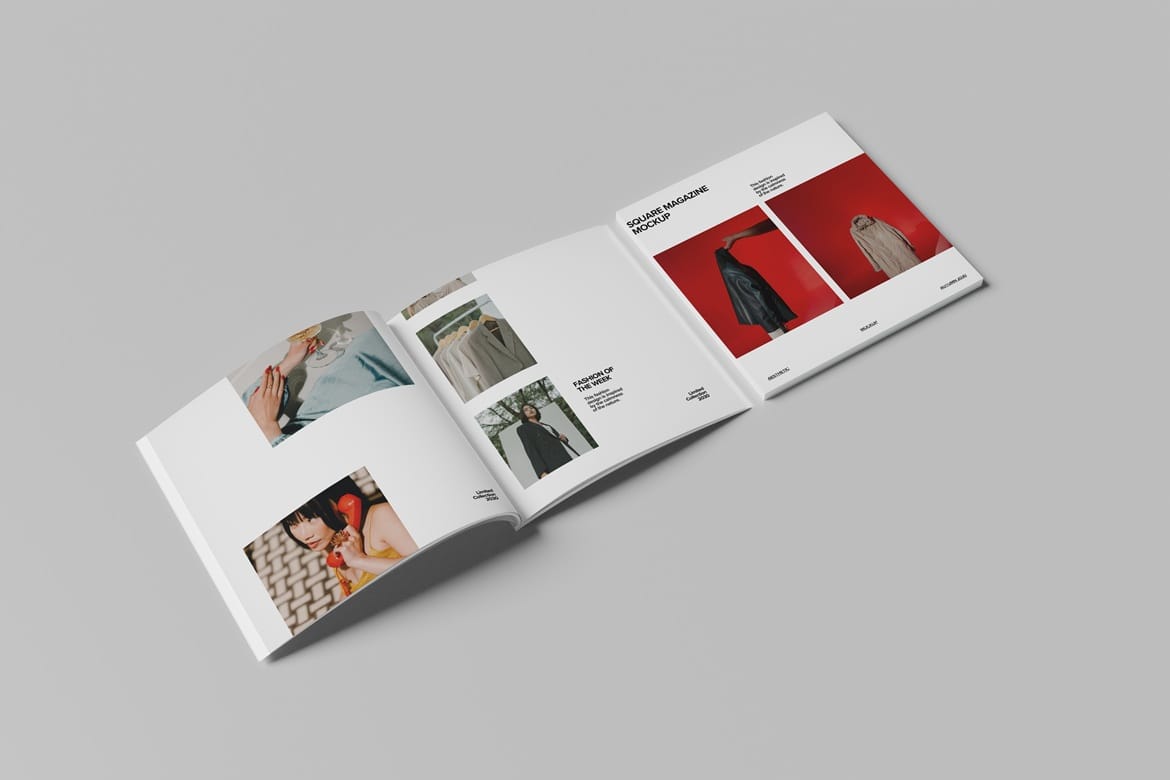 Square Magazine Mockup
