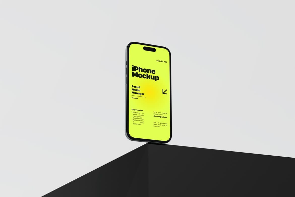 Stylish iPhone Mockup