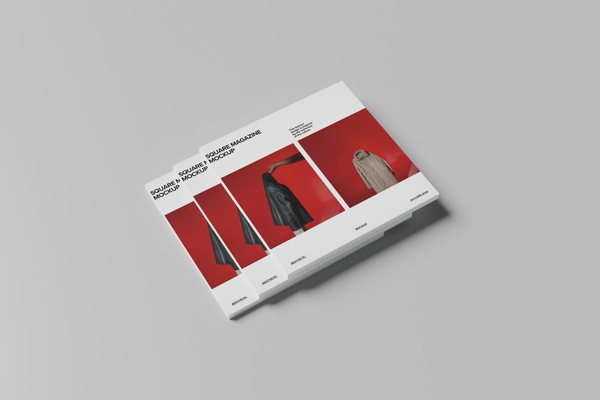 Square Magazine Mockup